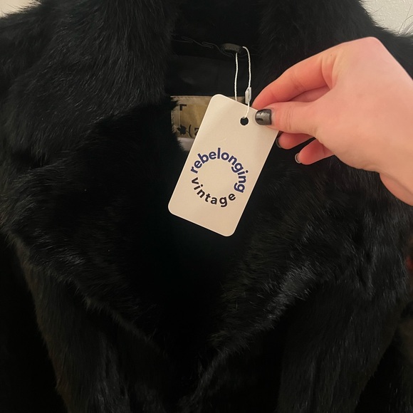 Rabbit Fur Coat - Picture 3 of 5